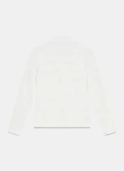 Outlet White High Neck Layering Top Essentials