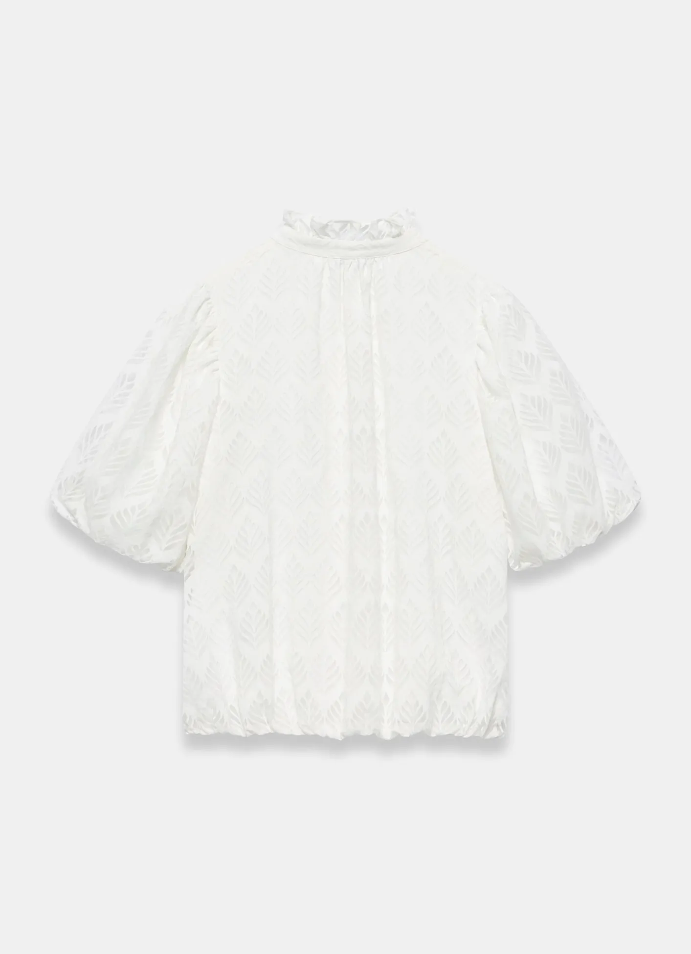 Sale Jacquard Ruffle Blouse All Tops|Tops