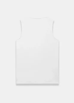 White Layering High Neck Vest T-Shirts|T-Shirts