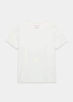 Clearance White Layering Short Sleeve Top Essentials