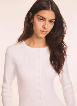 White Peplum Knit Cardigan Cardigans|Jumpers & Cardigans
