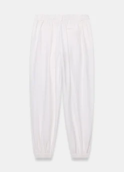 Hot White Soft Balloon Trousers Trousers
