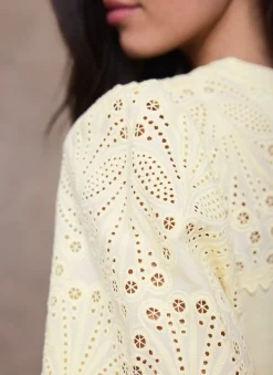Online Cotton Blend Broderie Sweatshirt Sweatshirts|Sweatshirts