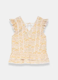 New Cotton Floral Print Top All Tops|Tops