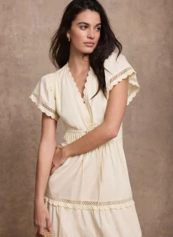 Discount Cotton Ruffle Maxi Dress Summer Dresses|Maxi Dresses