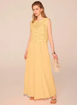 Online Crochet Shell Maxi Dress Summer Dresses|Maxi Dresses