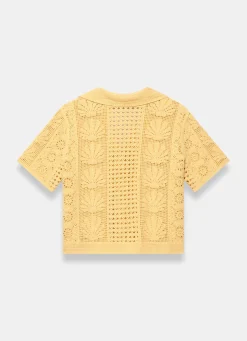 Discount Crochet Shell Shirt All Tops|Tops