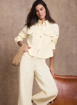 Best Denim Cropped Shirt Shirts & Blouses