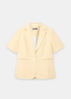 Best Linen Blend Short Sleeve Blazer Jackets