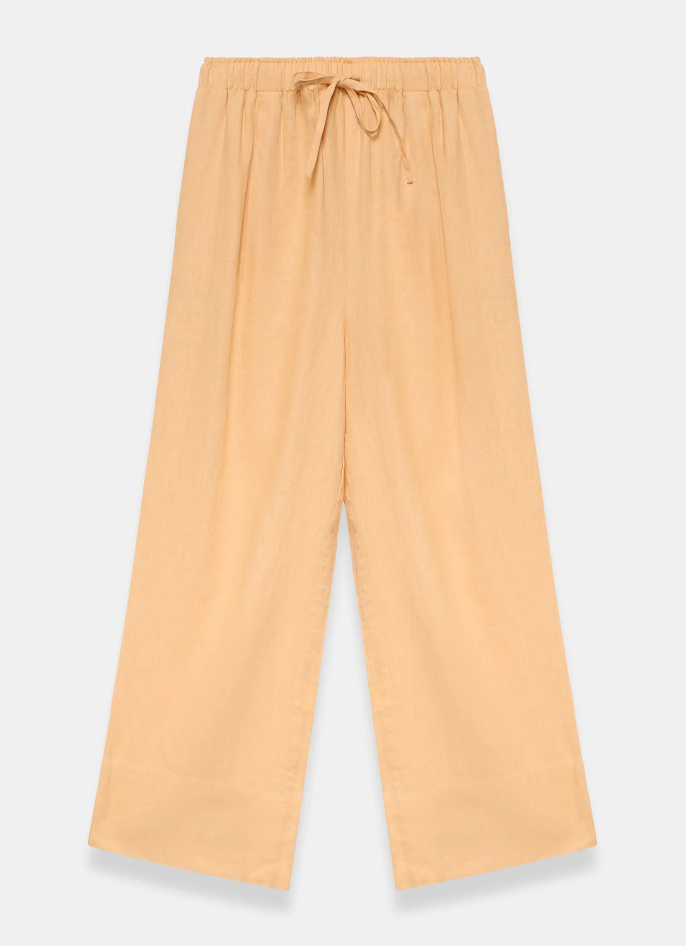 Online Linen Drawstring Wide Leg Trousers Wide Leg Trousers|Trousers