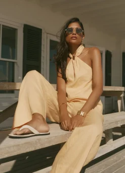 Sale Linen Halter Top All Tops|Tops