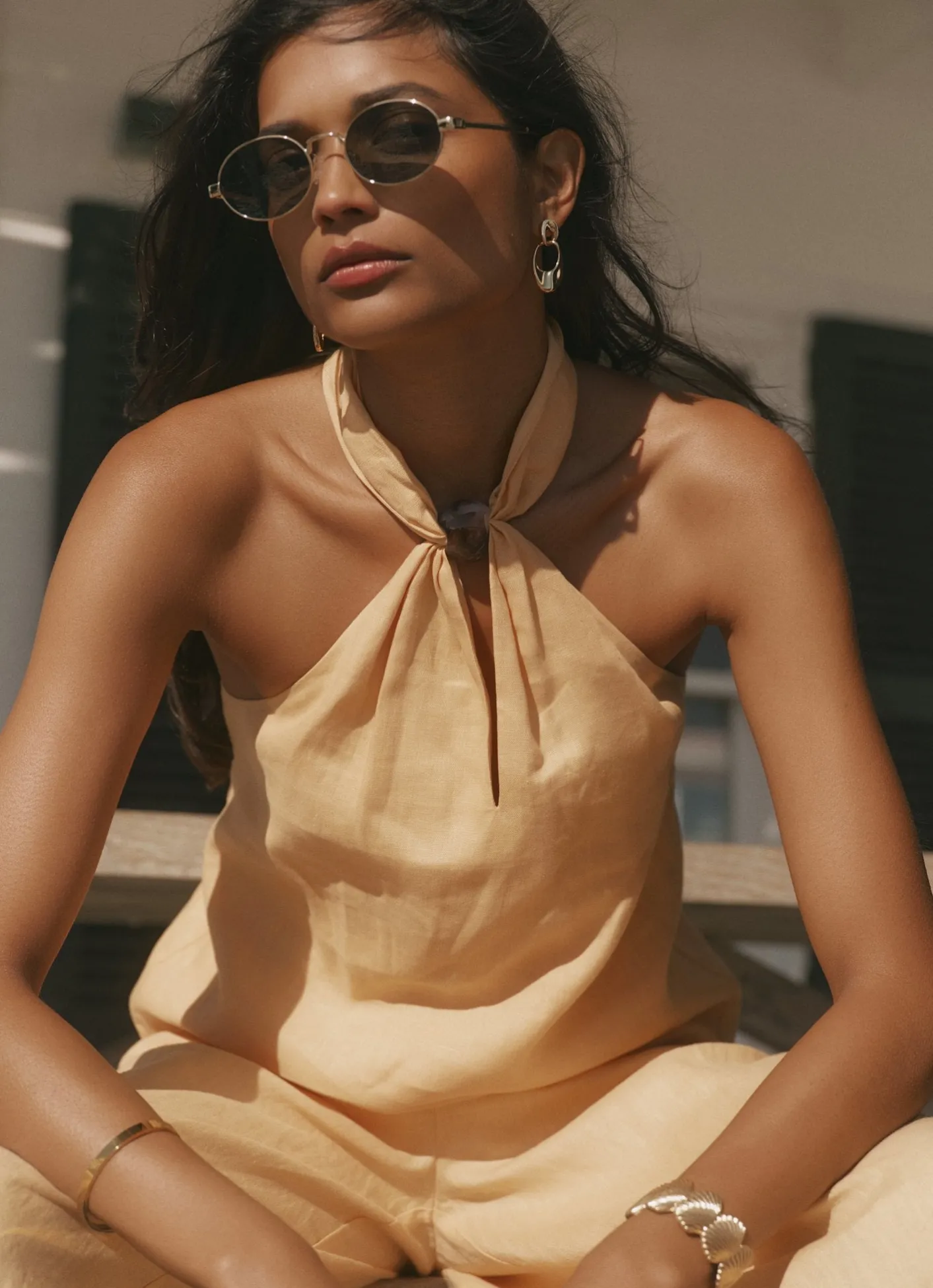 Sale Linen Halter Top All Tops|Tops