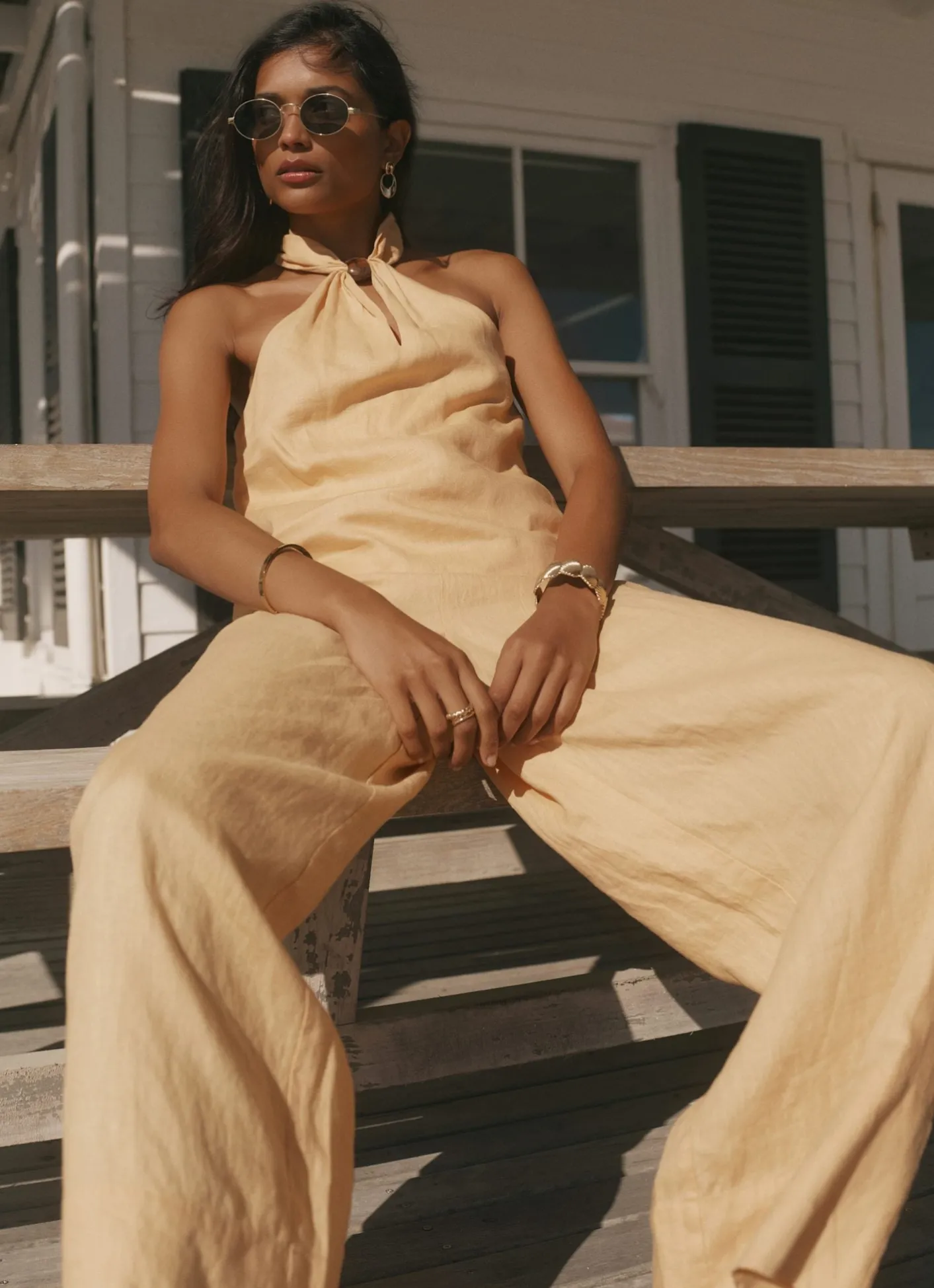 Sale Linen Halter Top All Tops|Tops