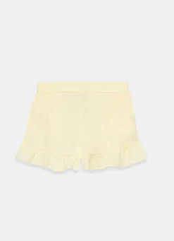 New Linen Ruffle Trim Shorts Shorts|Trousers