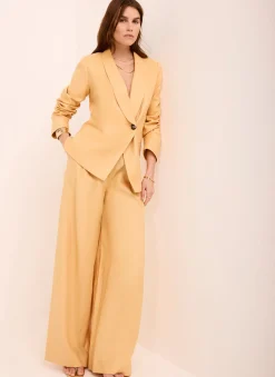 Online Ramie Wide Leg Trousers Wide Leg Trousers|Trousers