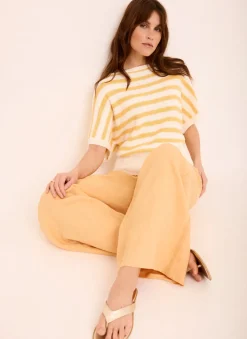 Discount Striped Textured Knit Top Jumpers|Jumpers & Cardigans