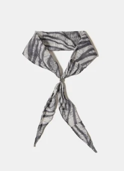 Sale Zebra Print Neck Scarf Scarves