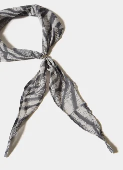 Sale Zebra Print Neck Scarf Scarves
